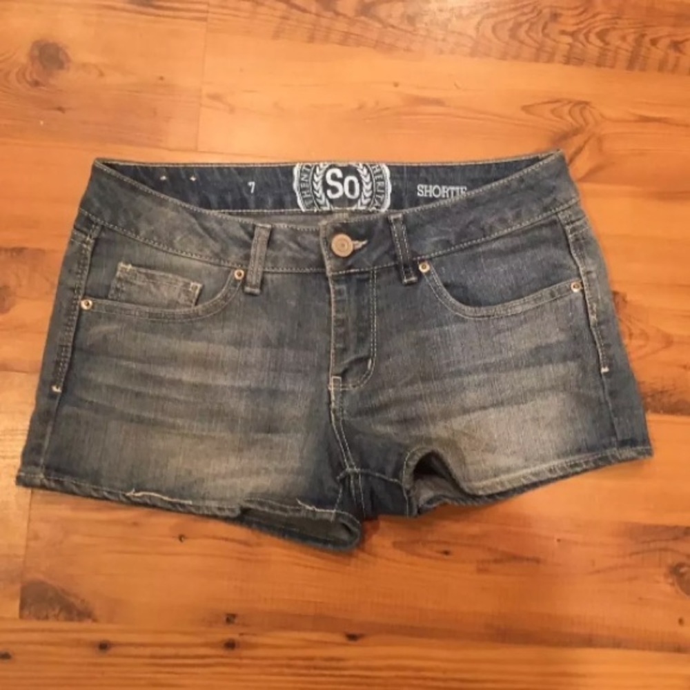 Kohls SO Juniors Denim Shorts Size 7