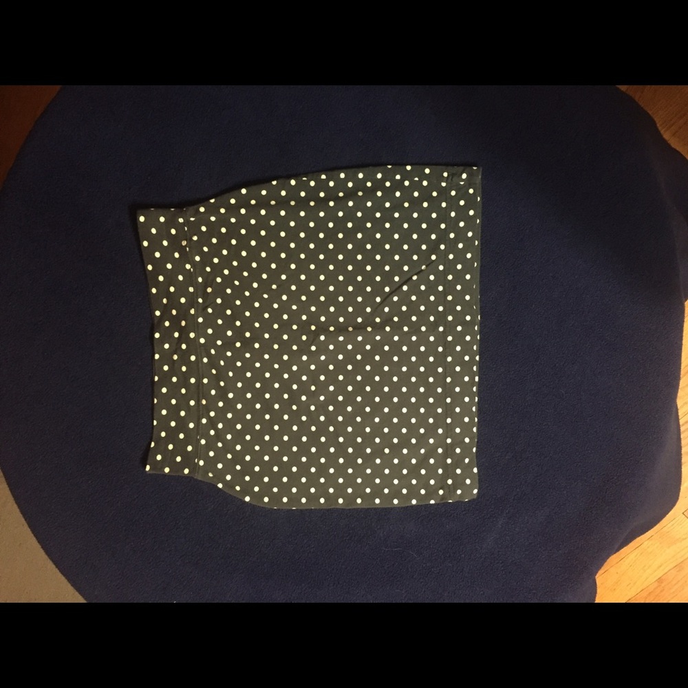 soft polka dot mini pencil skirt size small