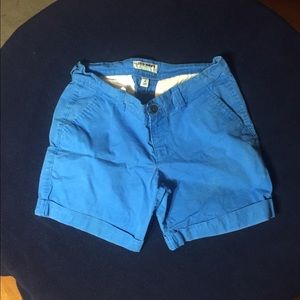 Blue old navy size four bright fun khaki shorts