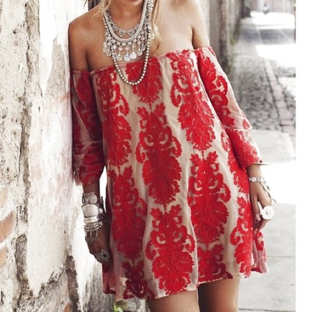 For Love & Lemons San Marcos Off Shoulder Dress