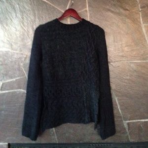 Zara Knit grey/black wool sweater