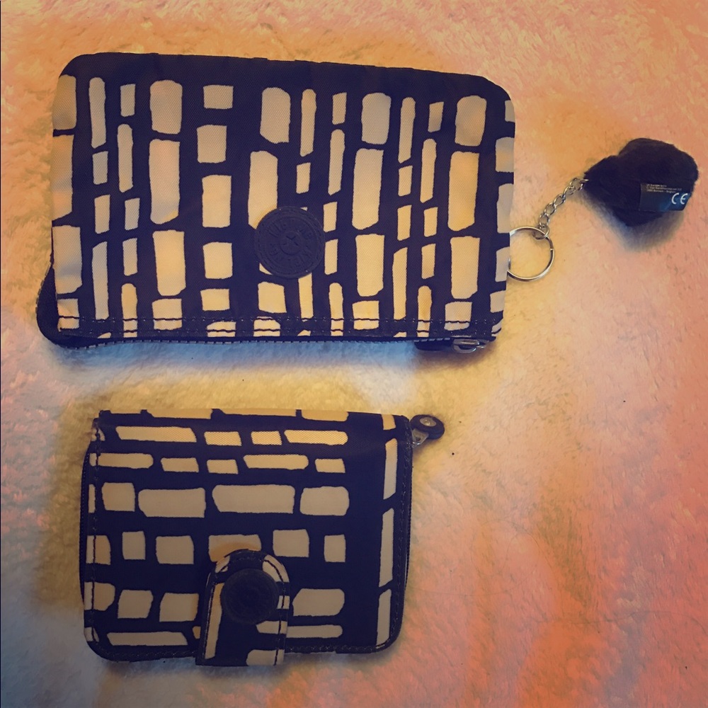Kipling animal print wallet and pouch