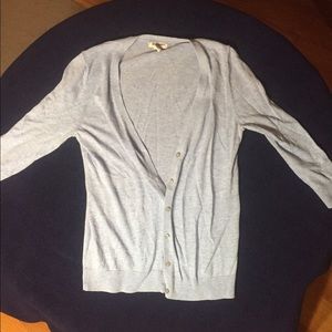 light blue 3/4 sleeve old navy soft sheer cardigan
