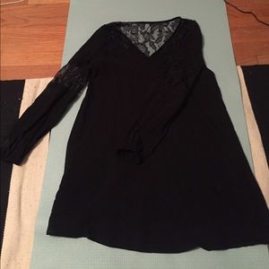 Express Black Long Sleeve Dress