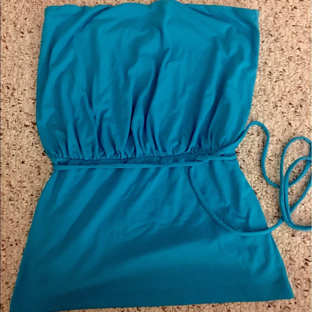 Susana Monaco Blue Tube Top