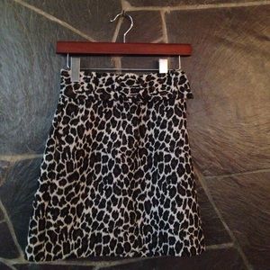 Topshop leopard print pencil skirt
