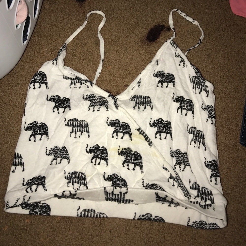 LA hearts Elephant crop tank
