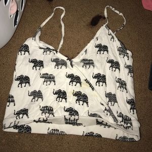 LA hearts Elephant crop tank