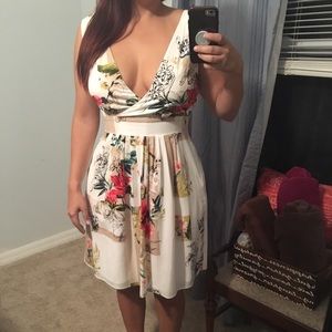 Floral White House Black Market dress