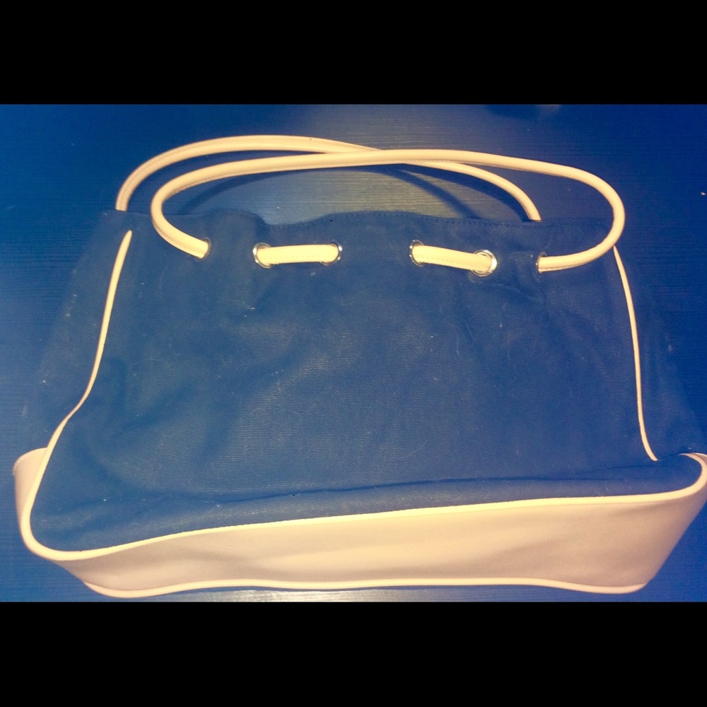 Etienne Aigner black canvas bag