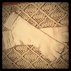 Michael stars ivory fingerless gloves o/s