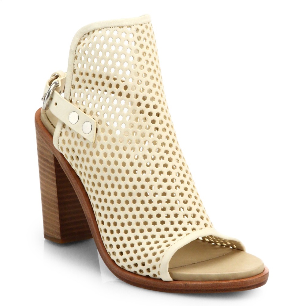 Rag & Bone Wyatt Leather Sandal SZ 38 8 Ivory