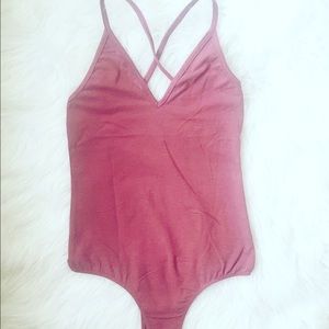 Mauve thong bodysuit. New