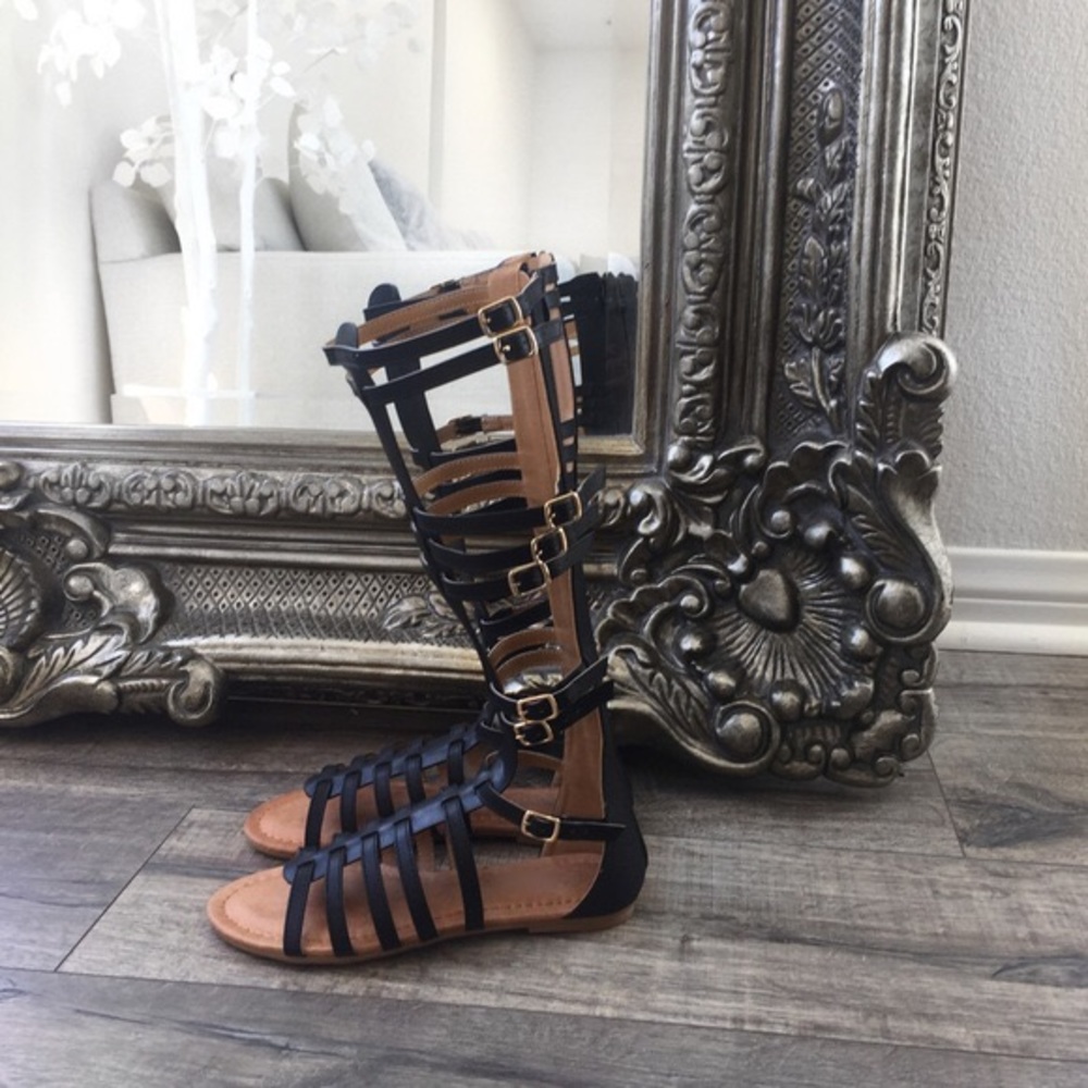 LAST - SAVANNAH hello spring sandals - BLACK - Picture 3 of 5