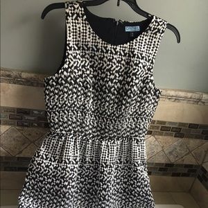 Darling black and silver A-line party dress!