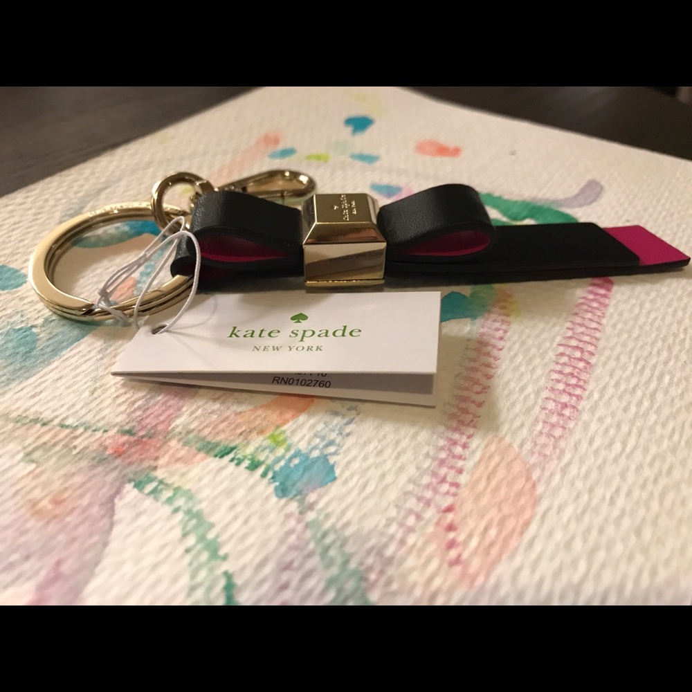 Kate Spade Faceted Bow Key Fob