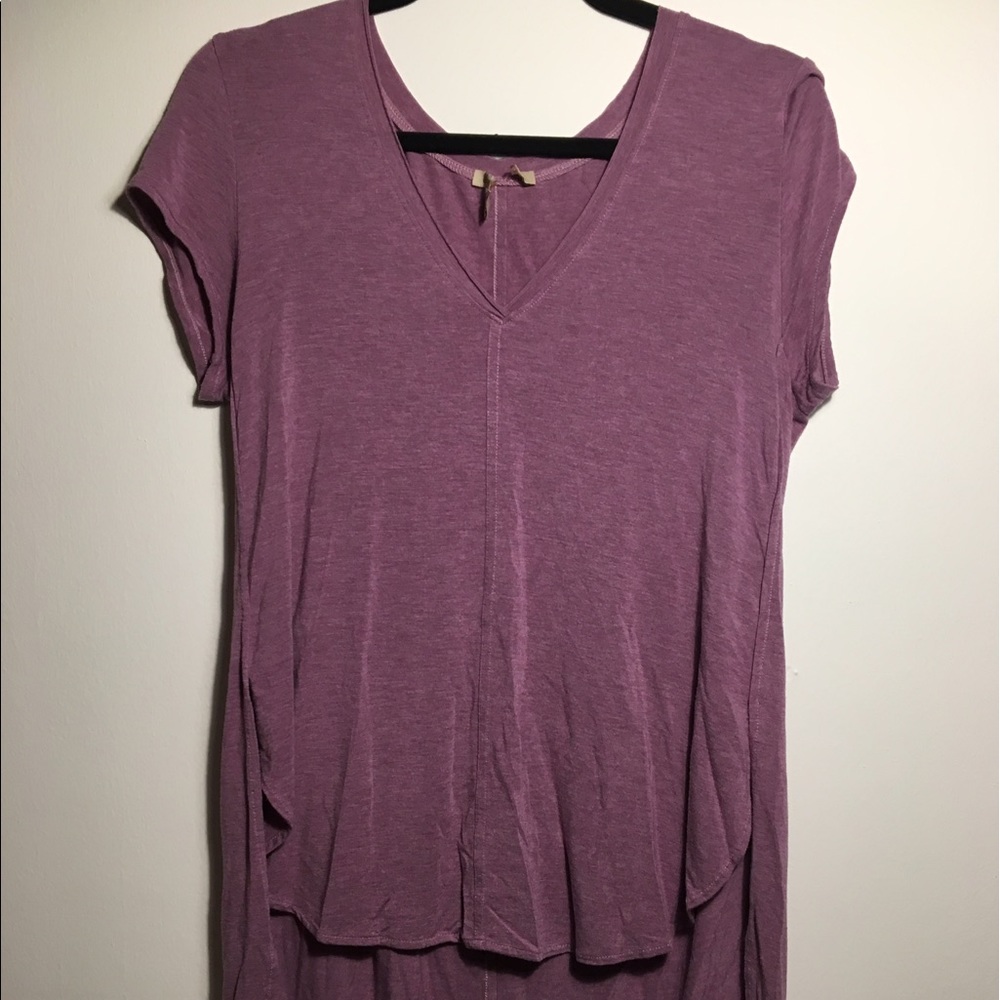 Anthropologie Leta Top purple soft tee small