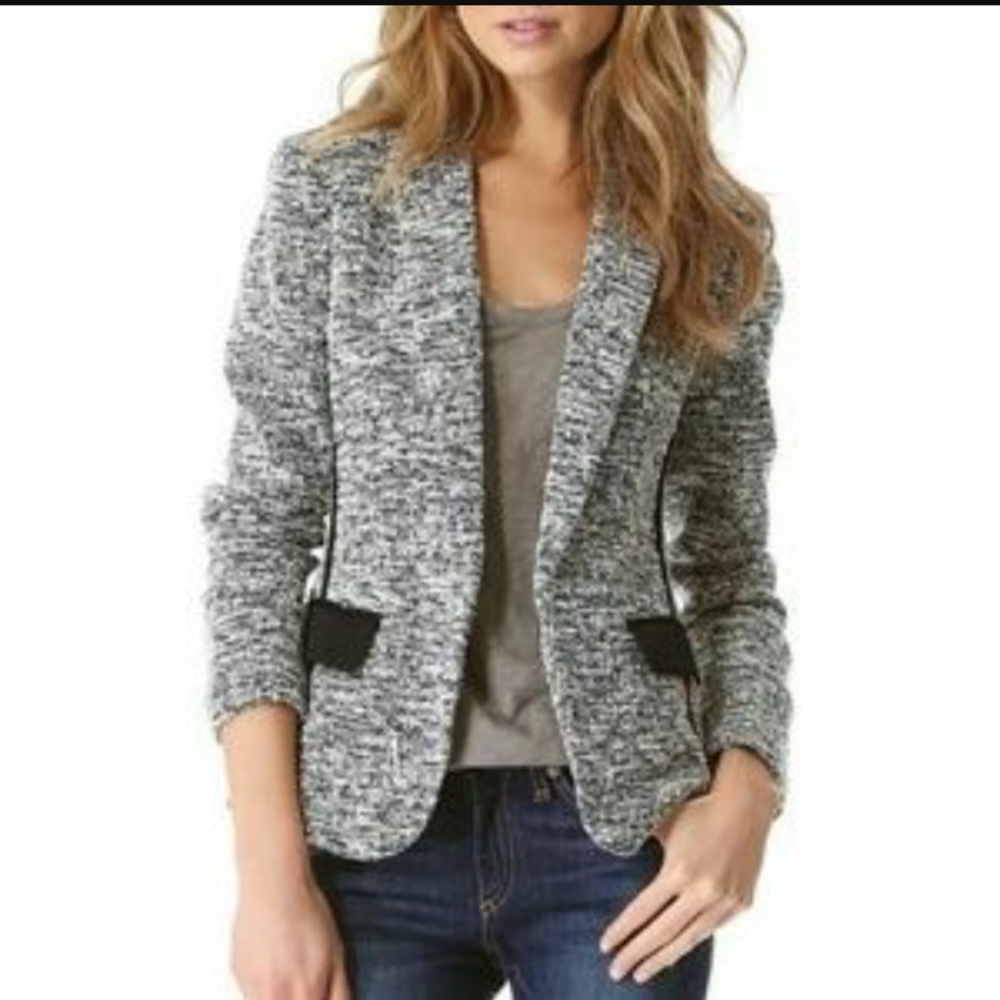 Rag & Bone black and grey knit blazer