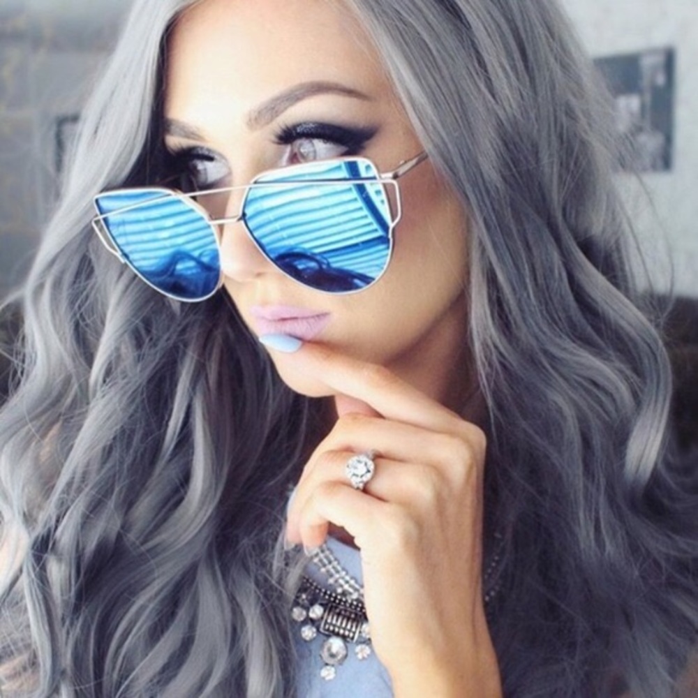 🌙Gold & Black Cat Eye Aviator Sunnies🌙 - Picture 2 of 8