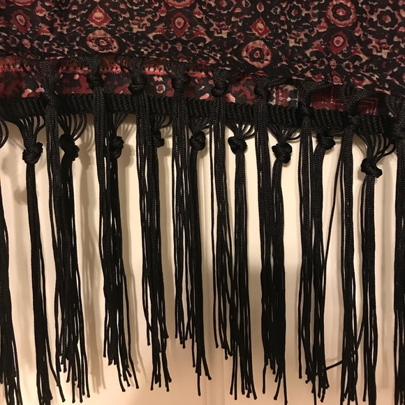 ASOS Boho Fringe Scarf Top - Picture 2 of 5