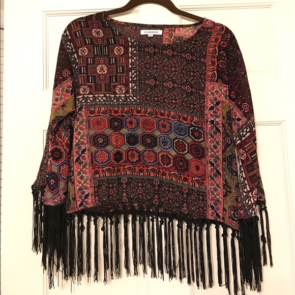 ASOS Boho Fringe Scarf Top - Picture 5 of 5