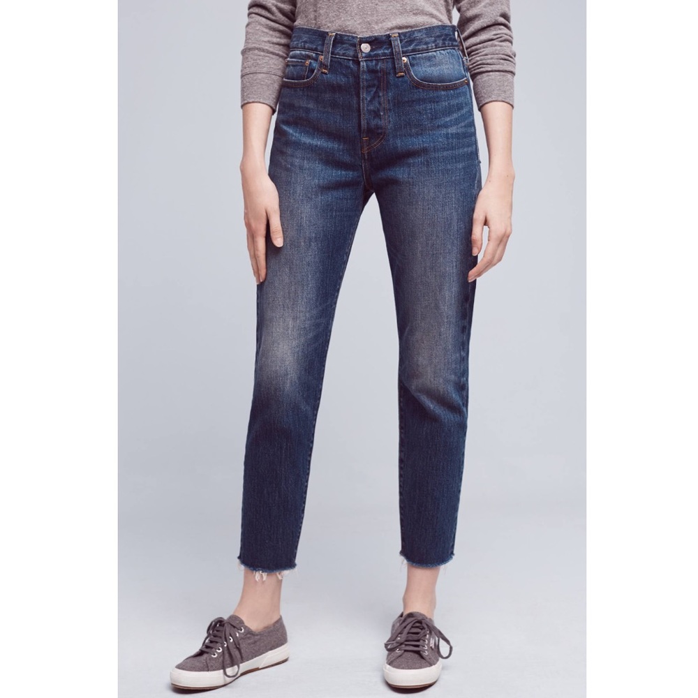 Levi's wedgie icon cropped jeans 27