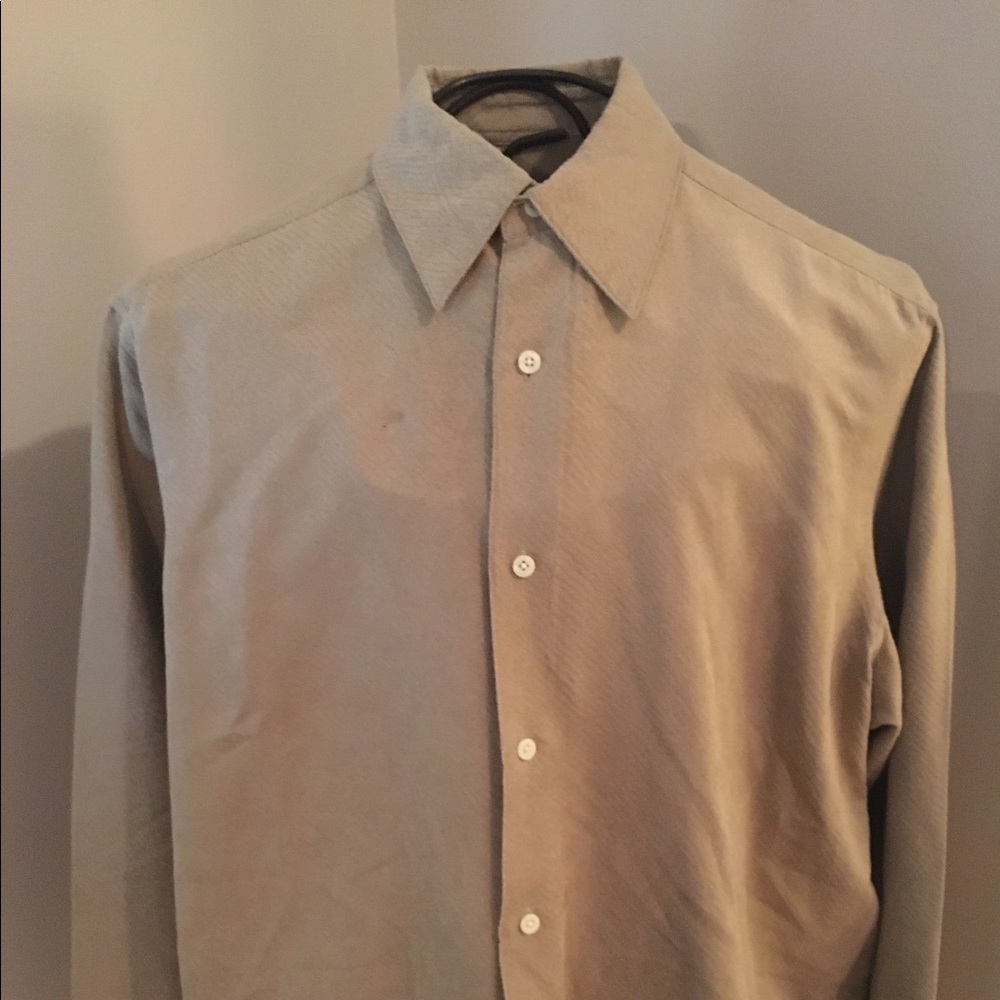 Mens Tan suede microfiber paisley tone on tone xL