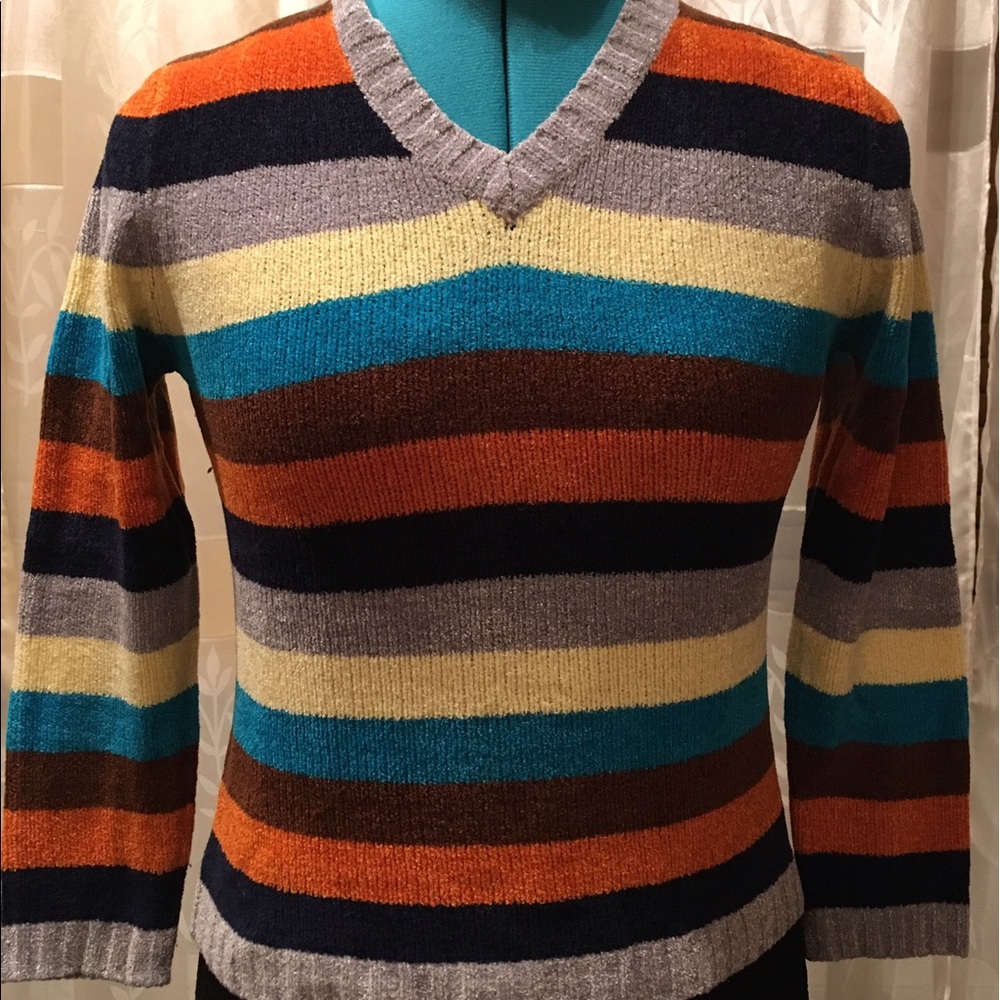 Airport Clothing Co. Multicolored Striped Sweater