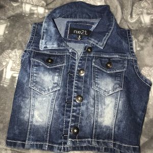 Acid wash Vest
