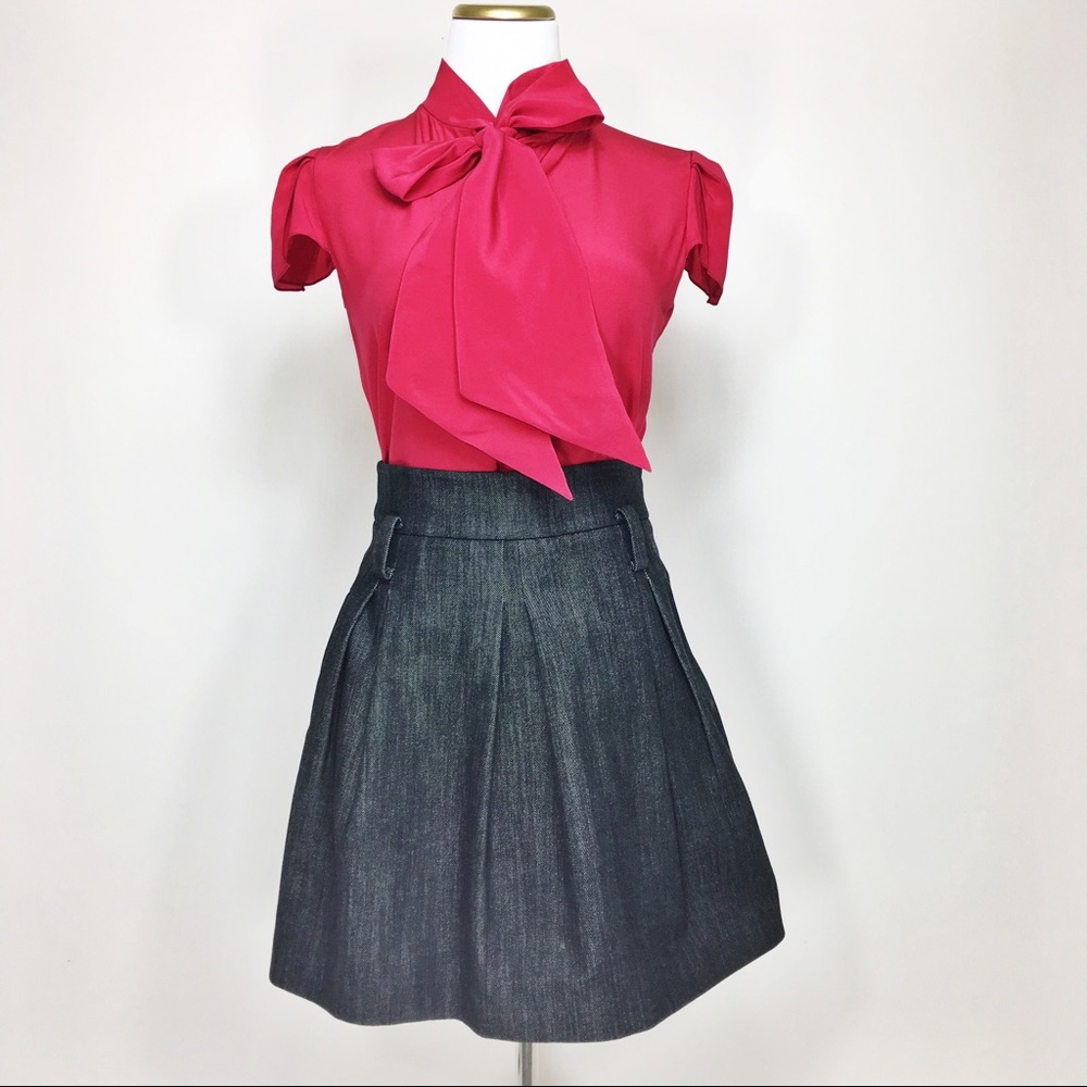 3.1 Phillip Lim High Waisted Denim Skirt Size 4