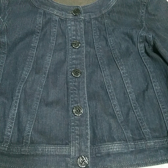 Nine West Jeans cropped jean jacket - Picture 4 of 8