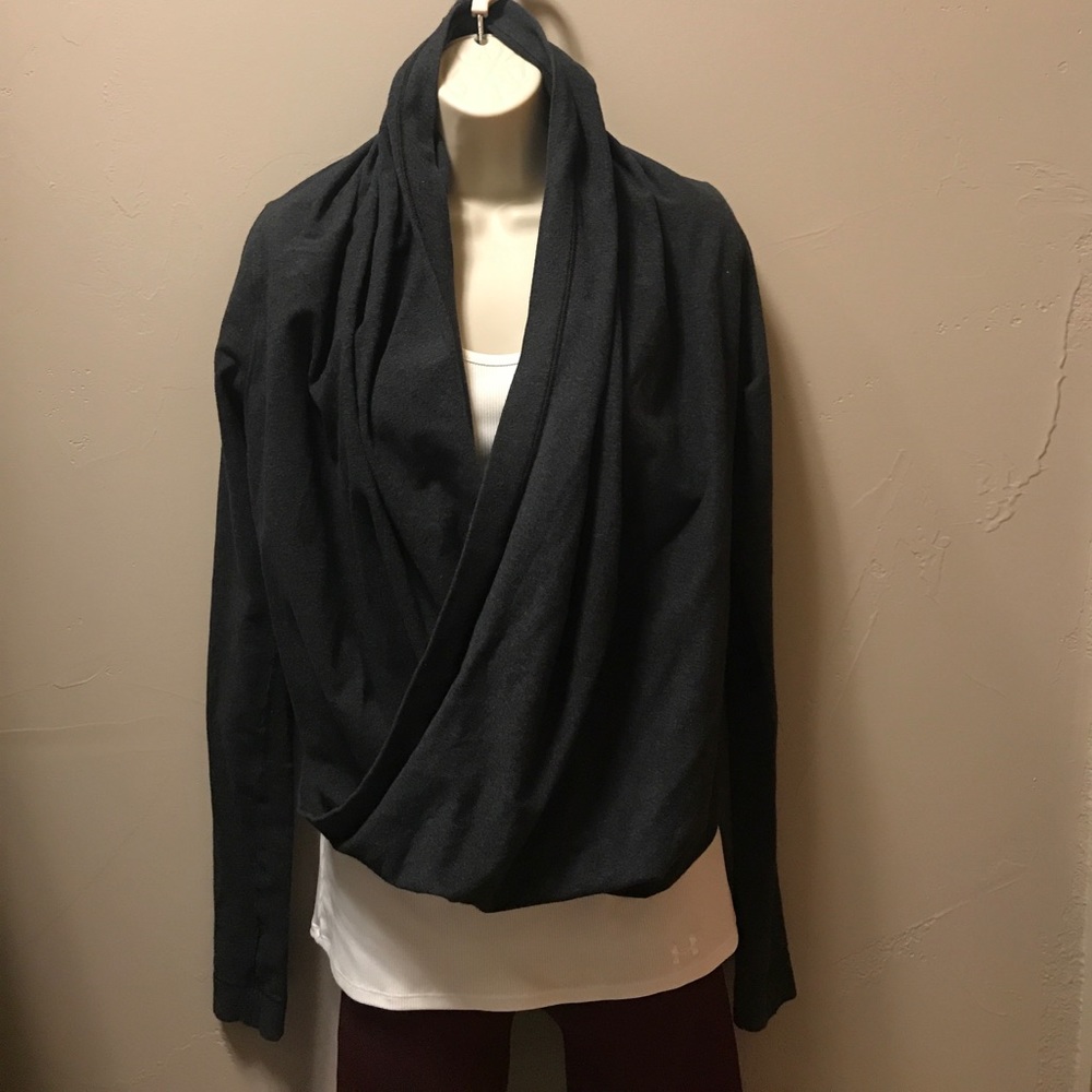 Dark grey lululemon wrap sweater