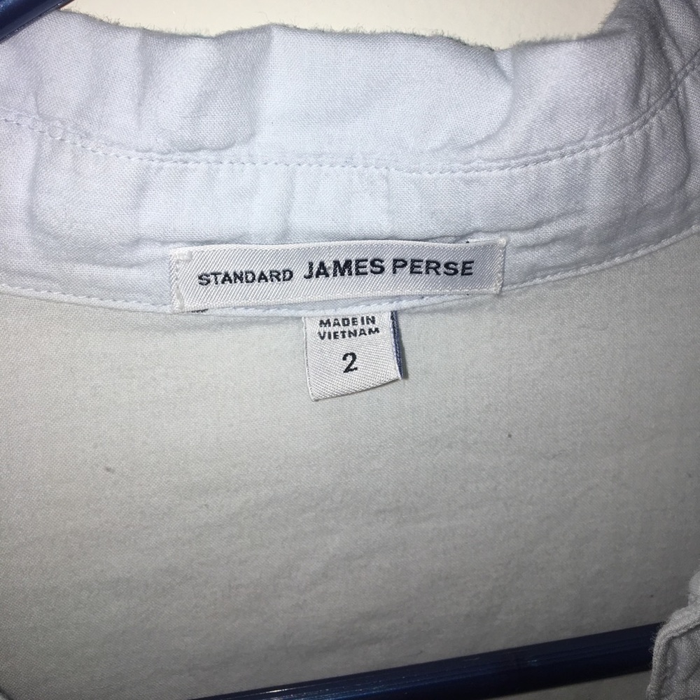 James Perse Button Down Light Blue Top - image 2