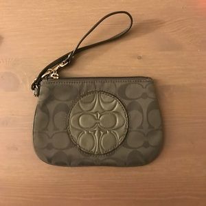 Grey Coach wristlet