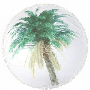 Palm Tree Round Beach Towels