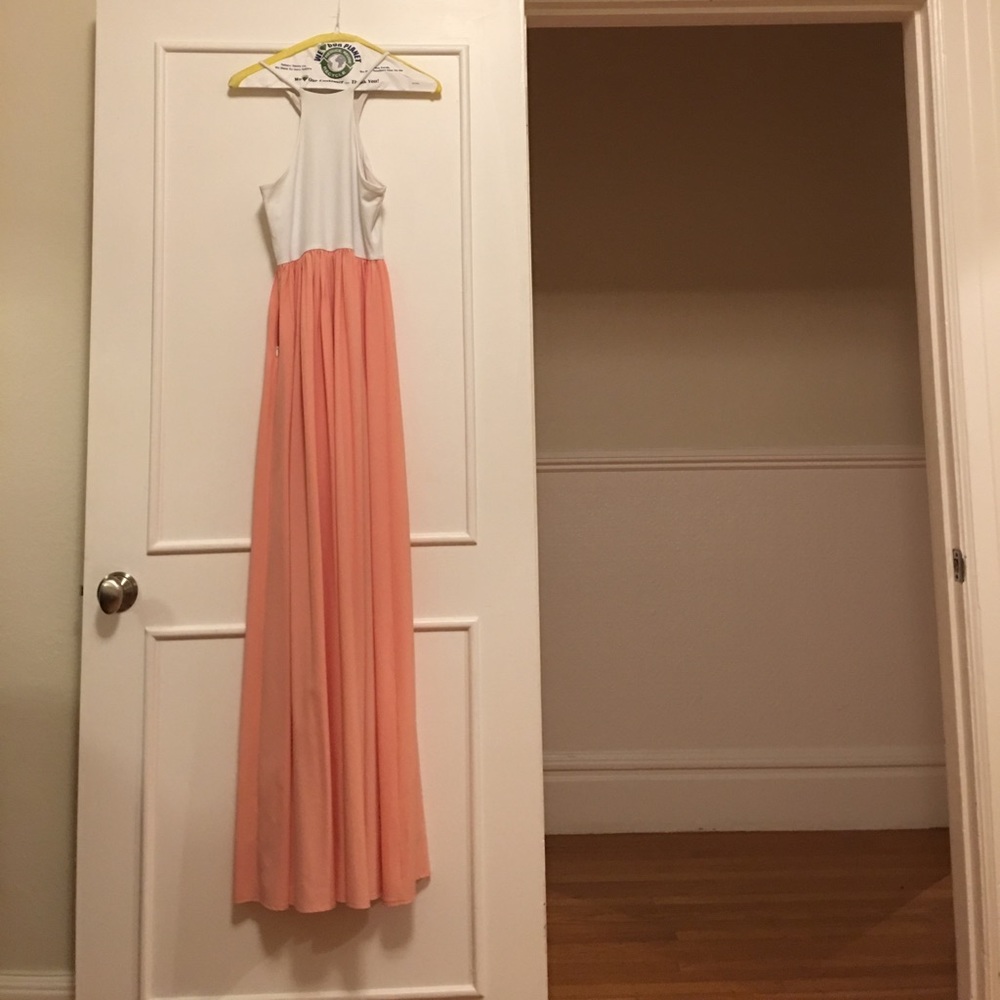 Donna Mizani Colorblock Maxi Dress