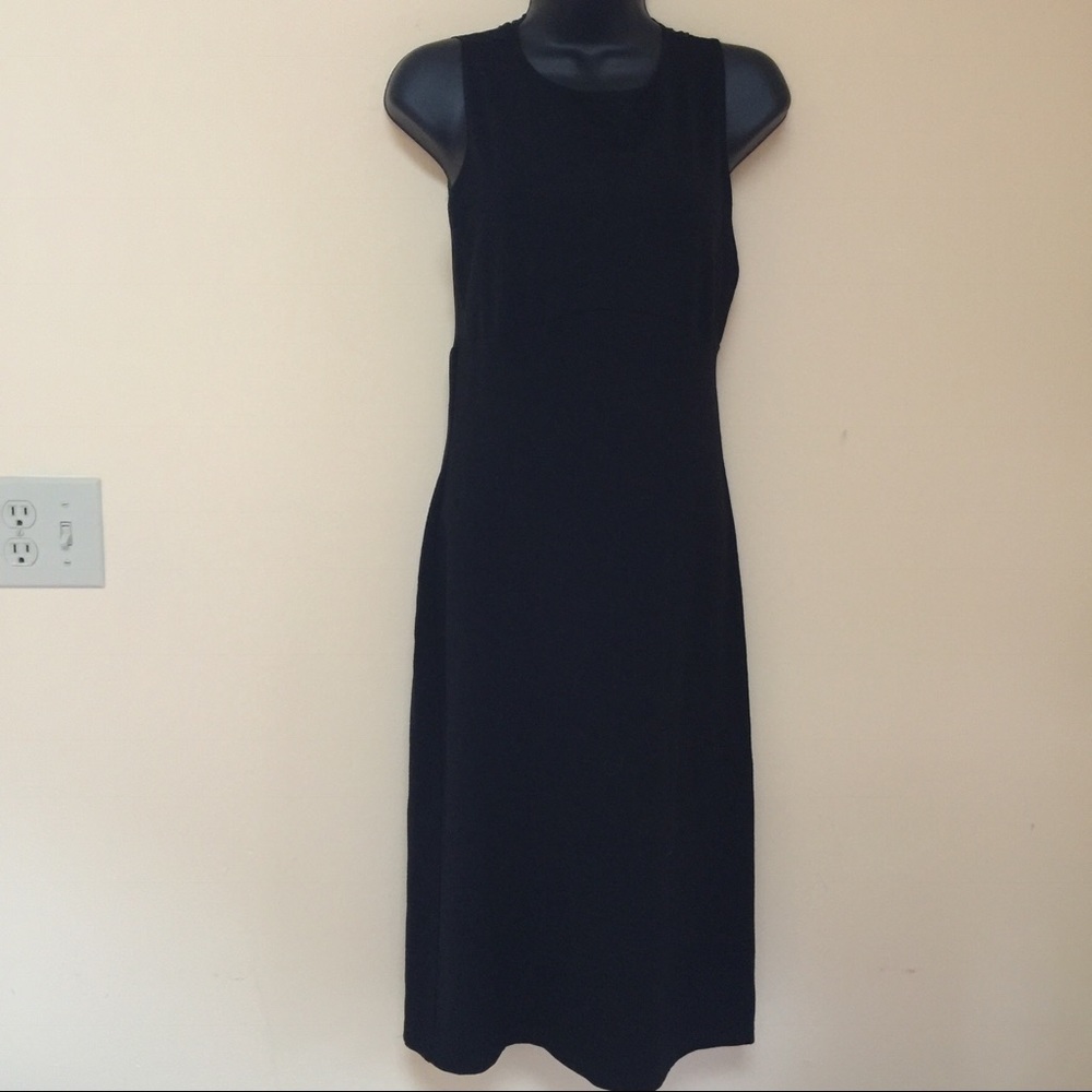 DIANE VON FURSTENBURG Sheer Panel Tie Back Dress