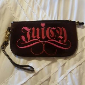 Brown Juicy Wristlet