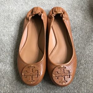 🎉SALE!🎉 Reva flats tan tumbled leather