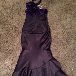 Karen Millen purple black one should dress Sz 8