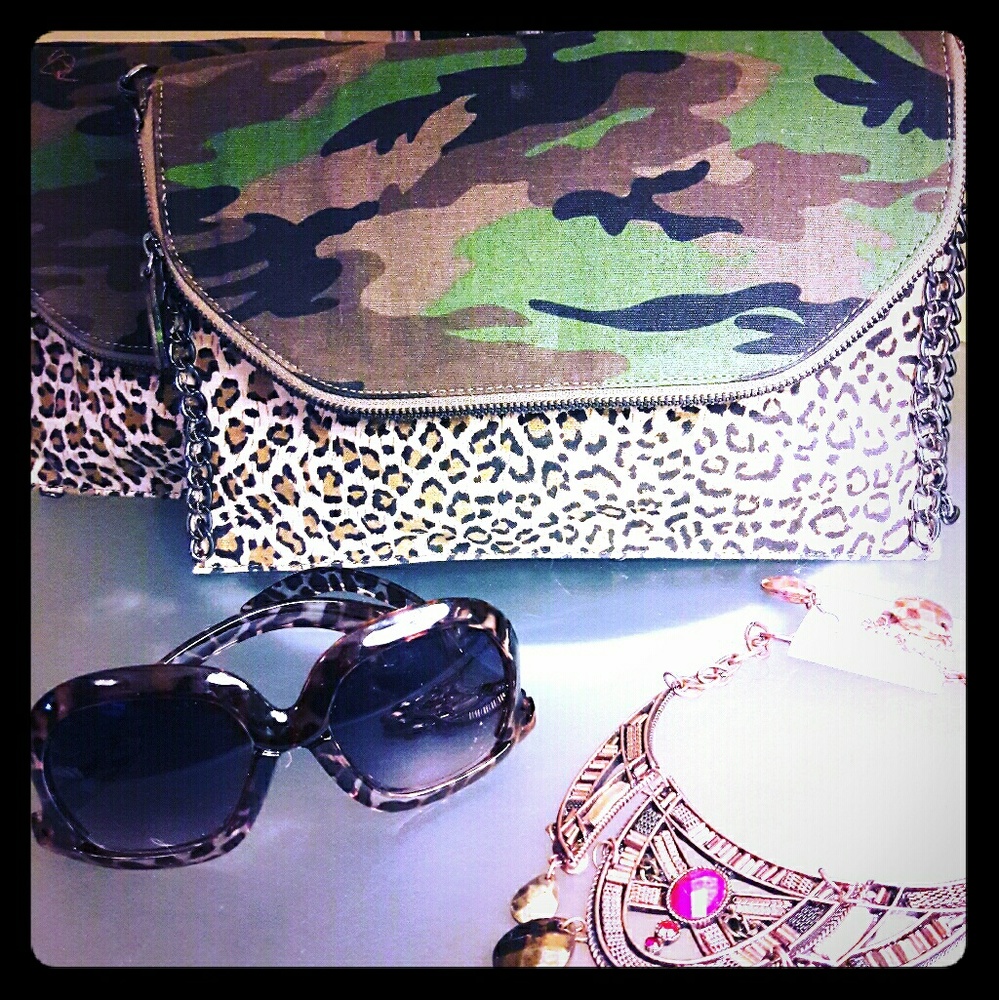 Safari and Leopard Print Handbag