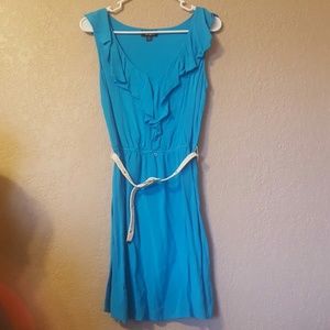 Blue ruffle dress