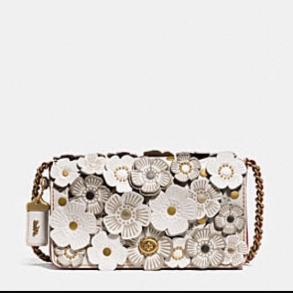 Coach 1941 Dinky Tea Rose Appliqué