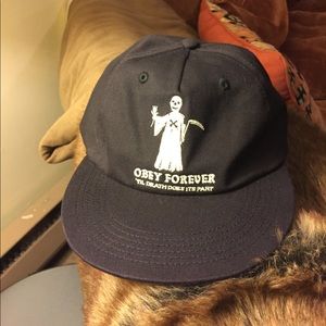 Obey hat dark navy blue adjustable