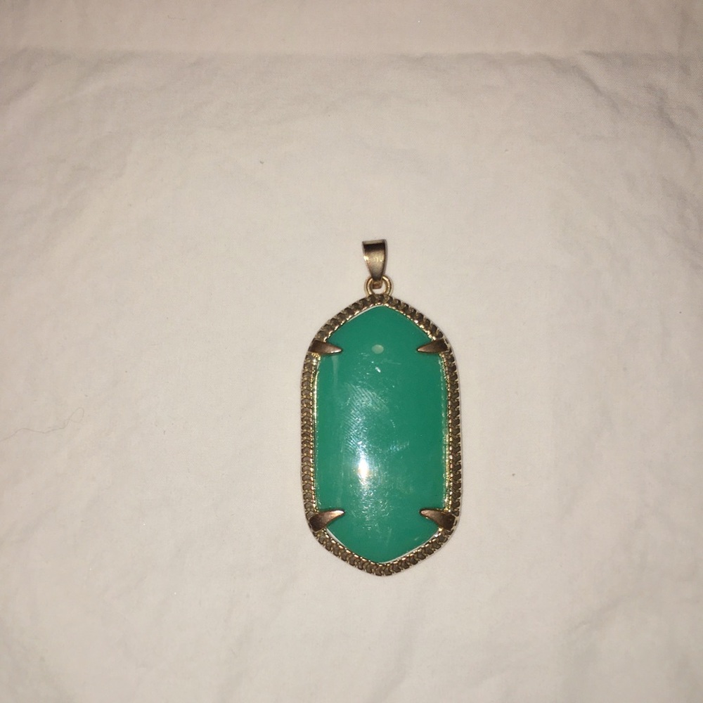 Green Gem Necklace Pendant