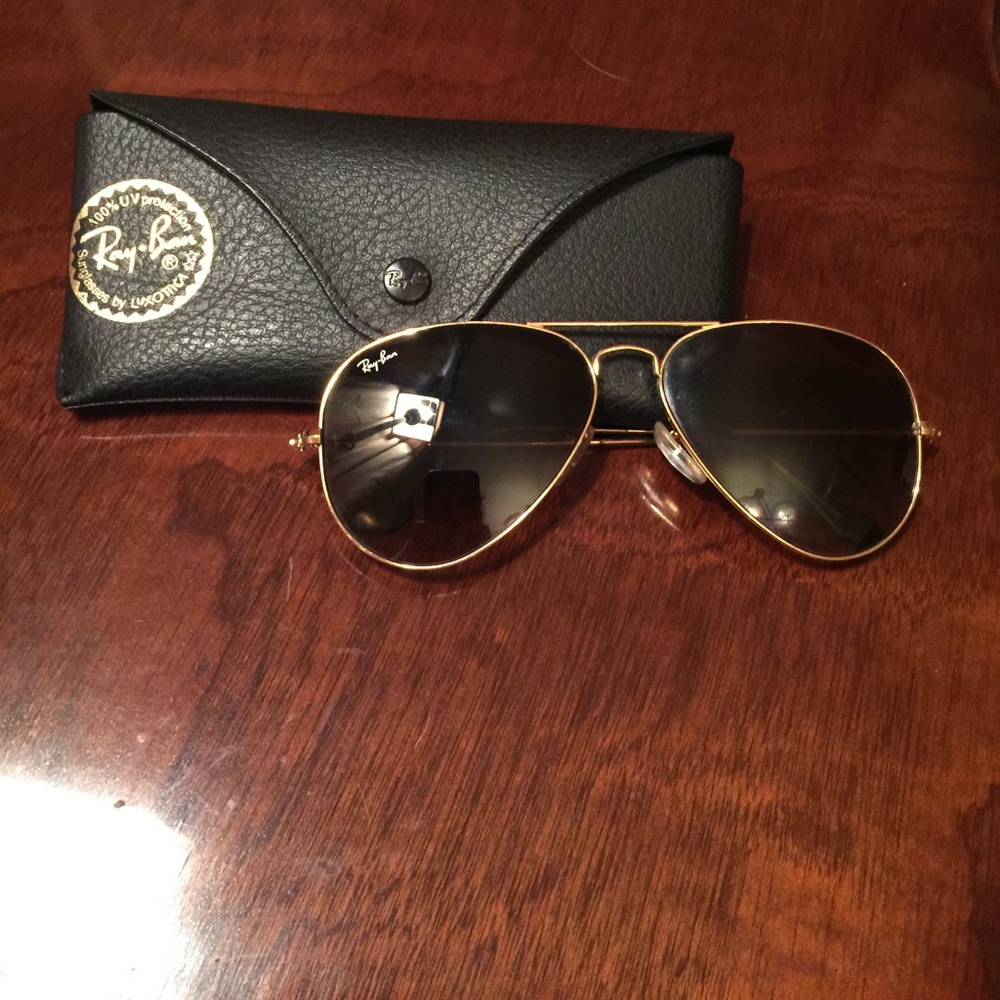 Gold Ray Ban Aviators