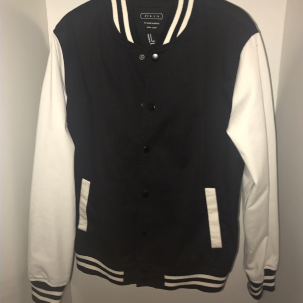 Black and White Varsity Jacket