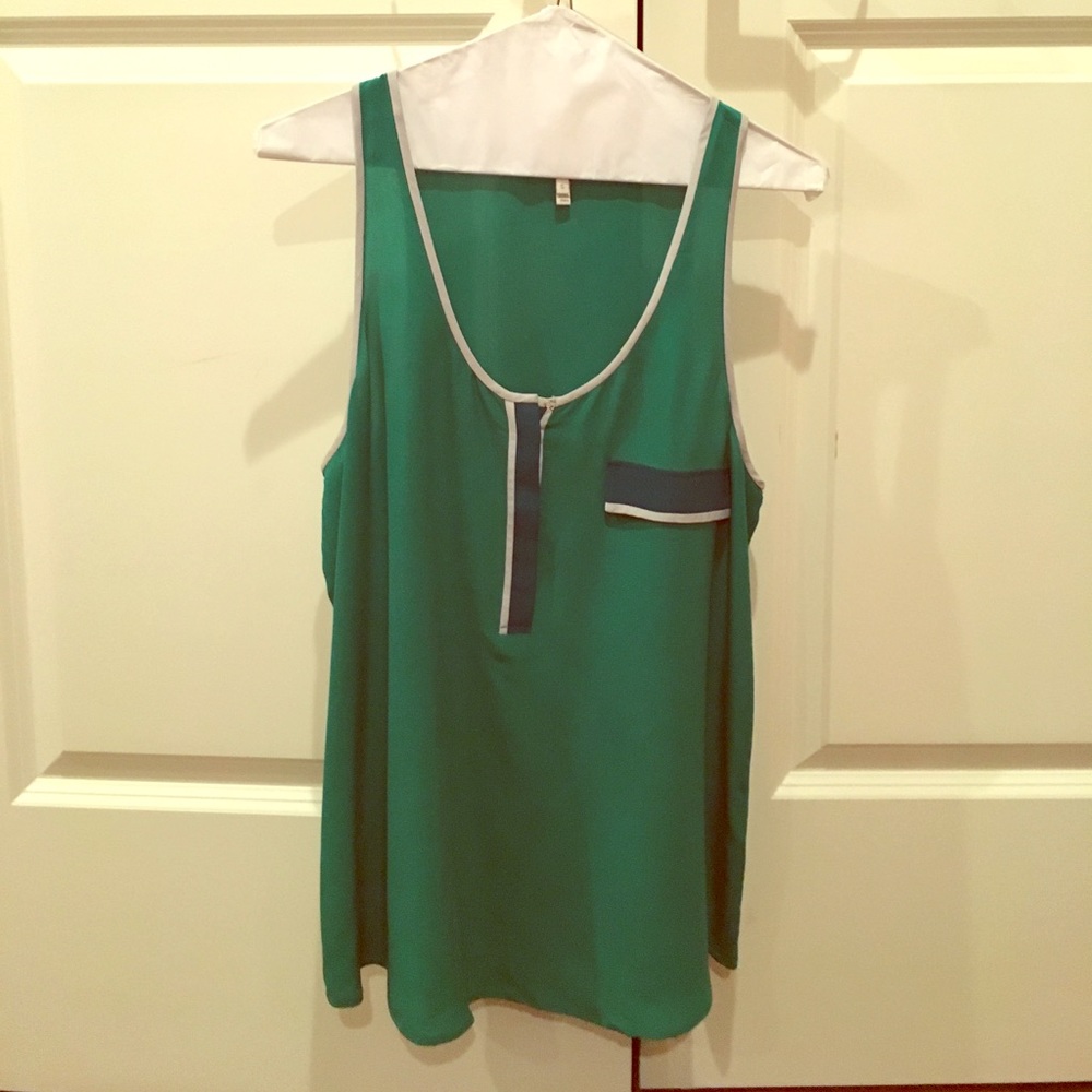 Joie Kelly Green Silk Tank