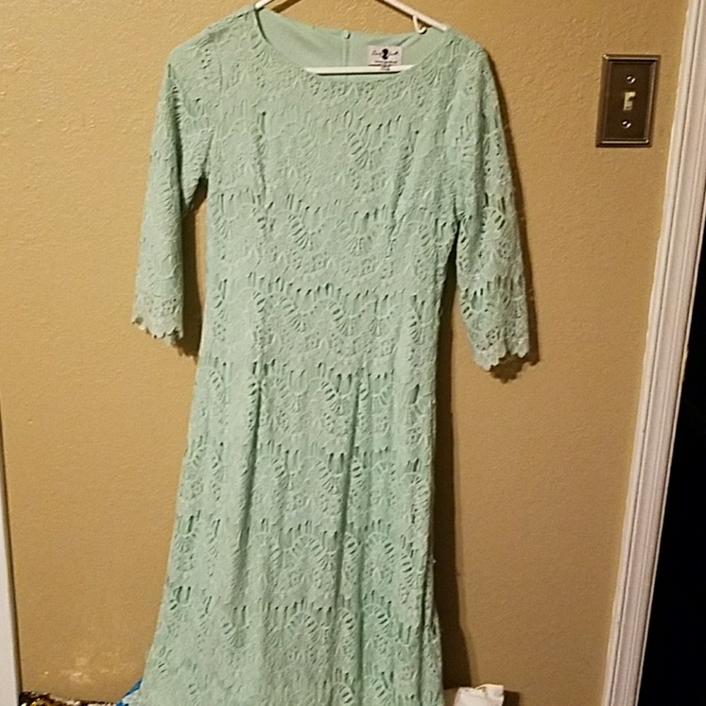 Dainty Jewells teal green dress