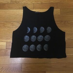 Brandy Melville Moon Cycle Crop Top